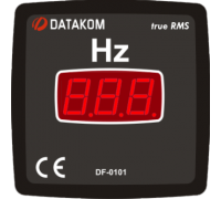 Частотомер 1-фазный 72х72 Datakom DF-0101