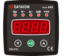Мультиметр 1-фазный 72х72 Datakom DM-0101