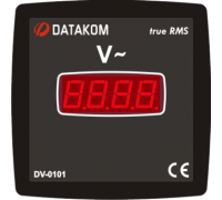 Вольтметр 1-фазный 96х96 Datakom DV-0101